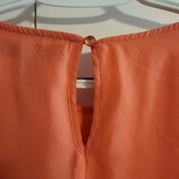 Socialite Pink Crochet Insert Pull On Tank Dress with Elastic Waist | Size S - Picture 5 of 6